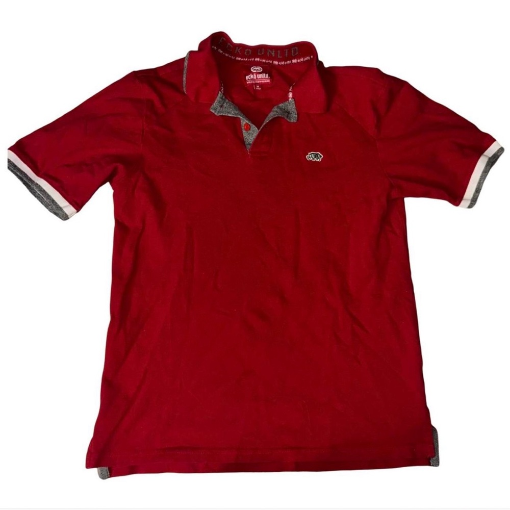 y2k skater ecko unltd polo shirt